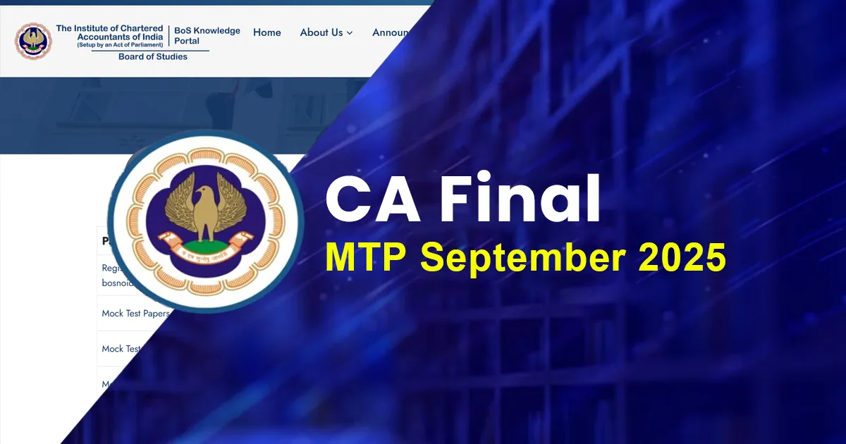 ca final mtp september 2025