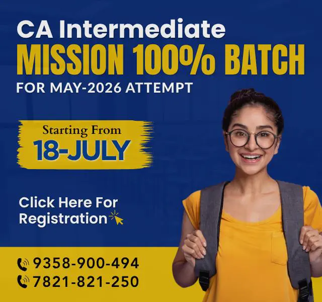Mission 100% Batch CA Intermediate for May 2026