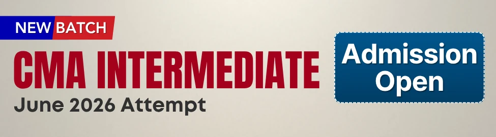 CMA Intermediate coaching classes for June 2026