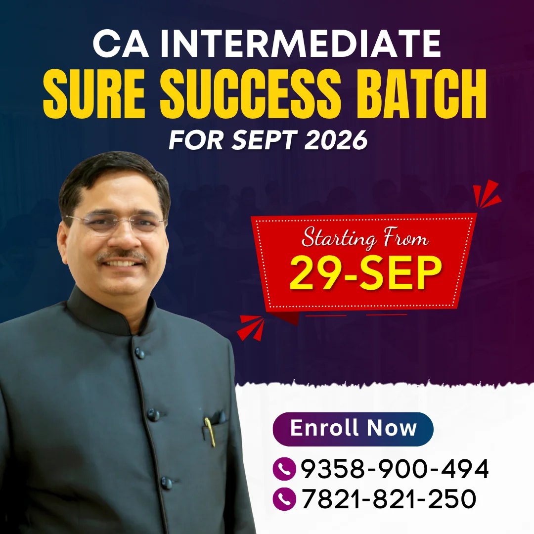 Sure Success Batch CA Intermediate for Sept. 2026