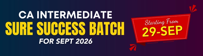 Sure Success Batch CA Intermediate for Sept. 2026