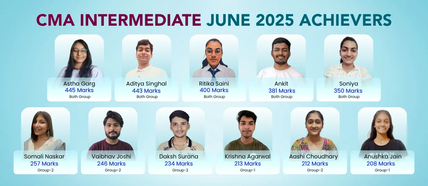 CMA Intermediate Result June 2025 Rankers