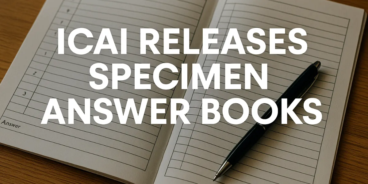 specimen copies of answer books
