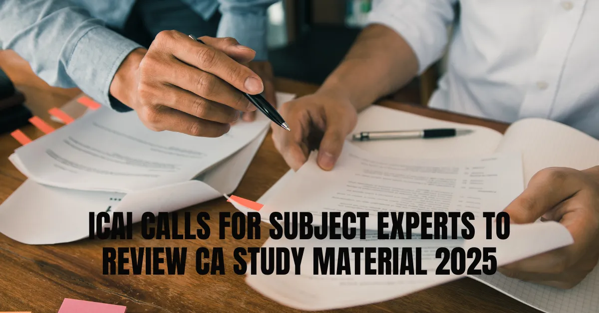 ICAI Subject Expert EOI