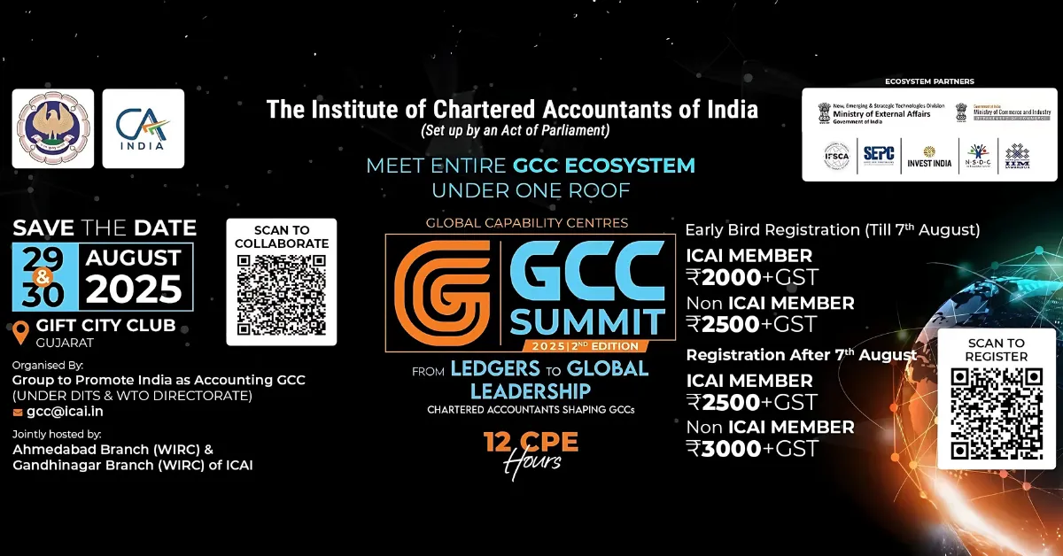 ICAI to Host GCC Summit at GIFT City