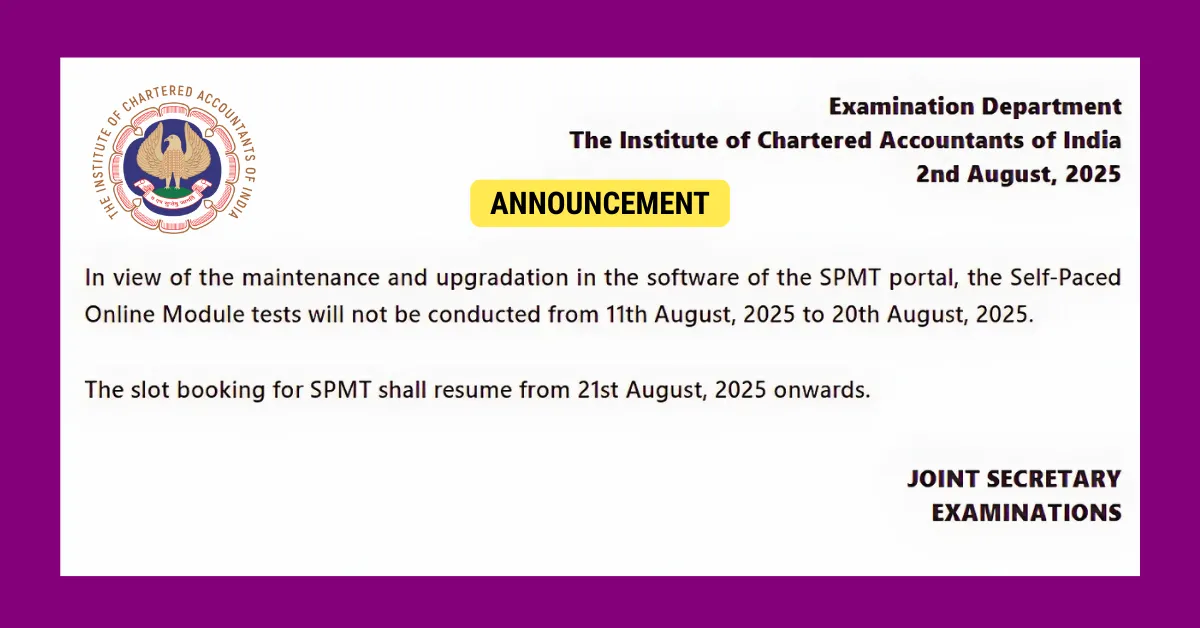 SPMT Portal Maintenance