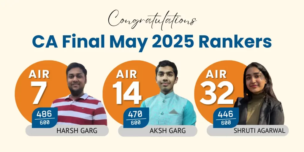 CA Final May 2025 Rankers