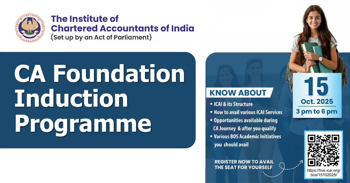 CA Foundation Induction Programme 2025 — Register Now!