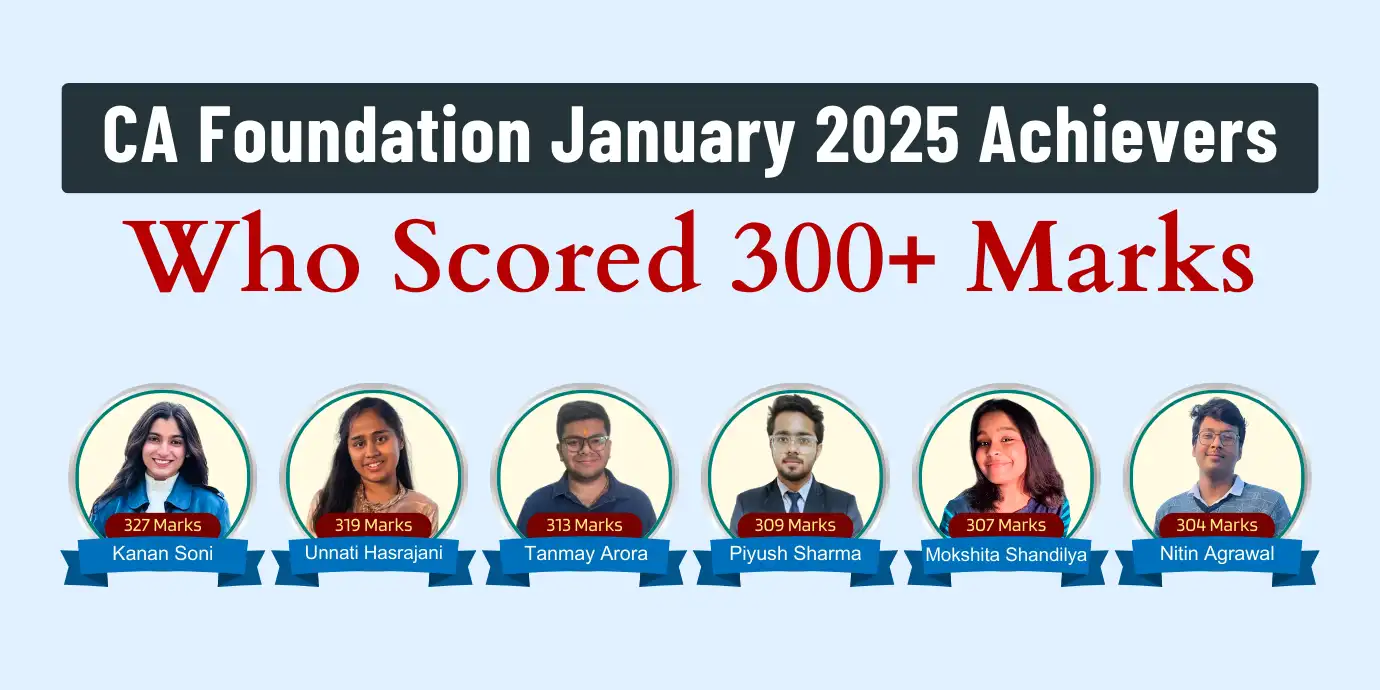 CA Foundation Result January 2025 Toppers