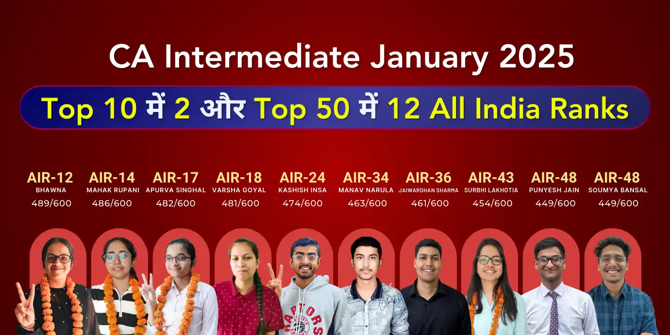 CA Inter Result January 2025 Topper
