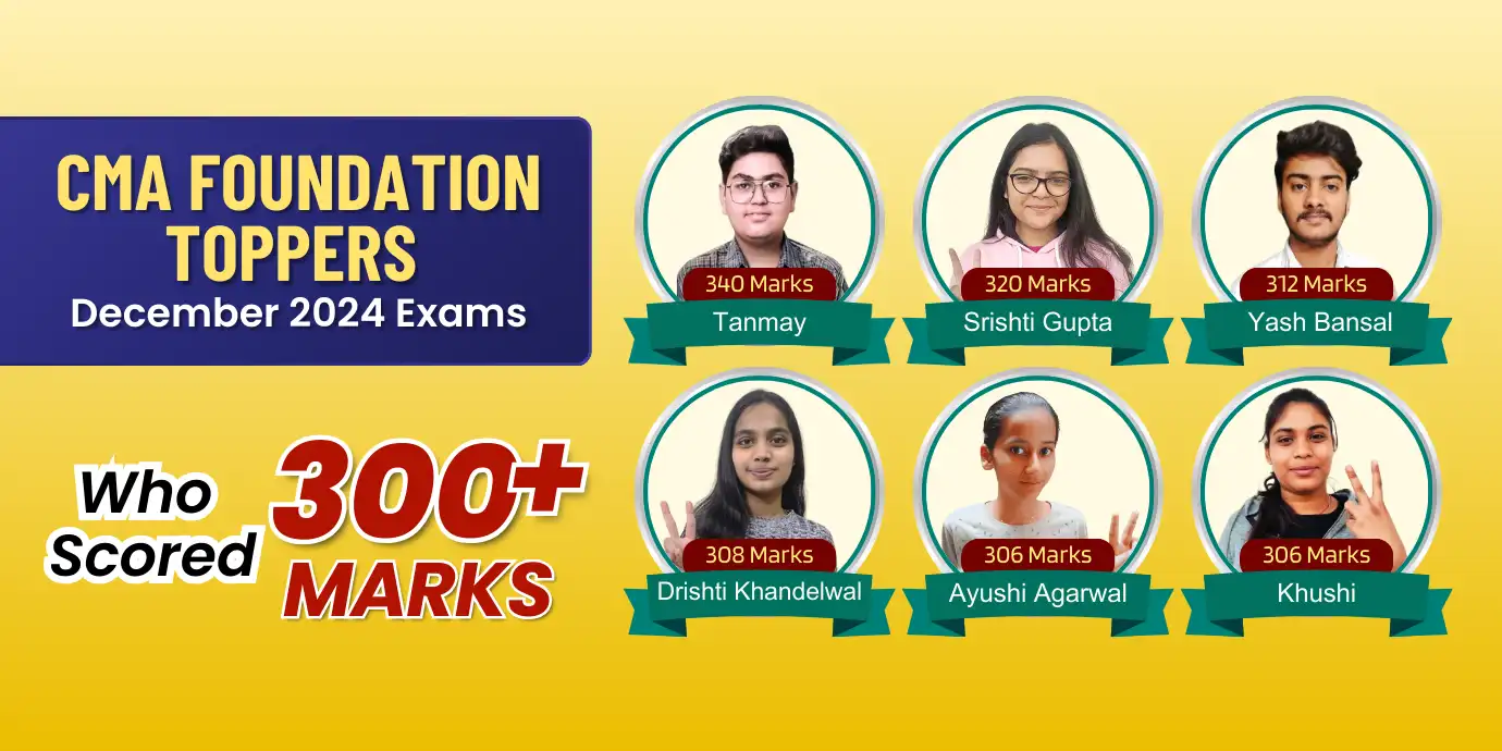 VSI CMA Foundation Toppers December 2024 Exams