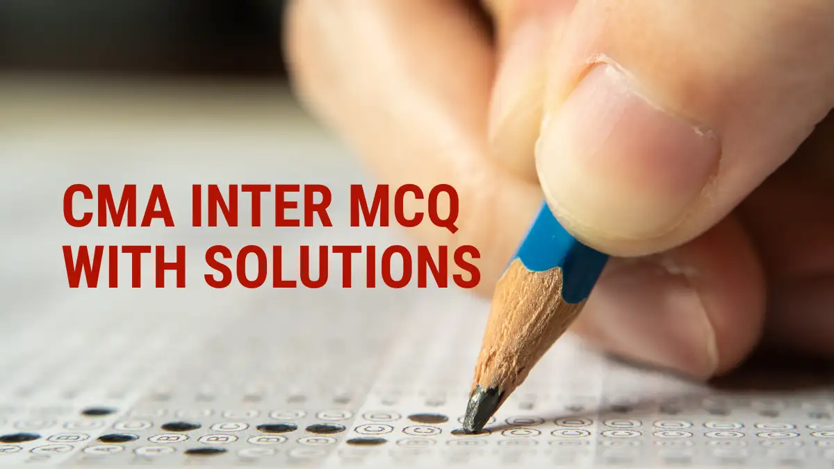 Download CMA Inter MCQ Bank PDF for Free