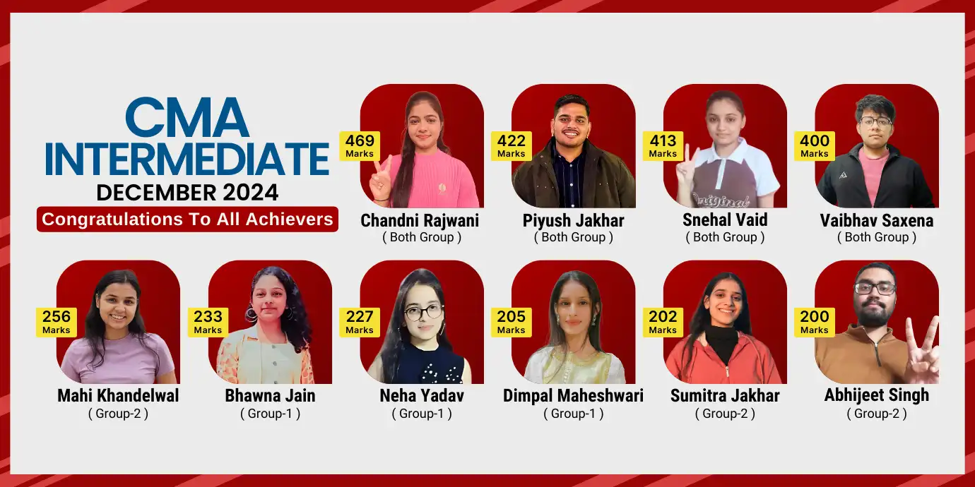 VSI CMA Foundation Toppers December 2024 Exams