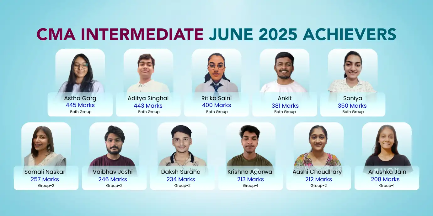 CMA Intermediate Result June 2025 Rankers