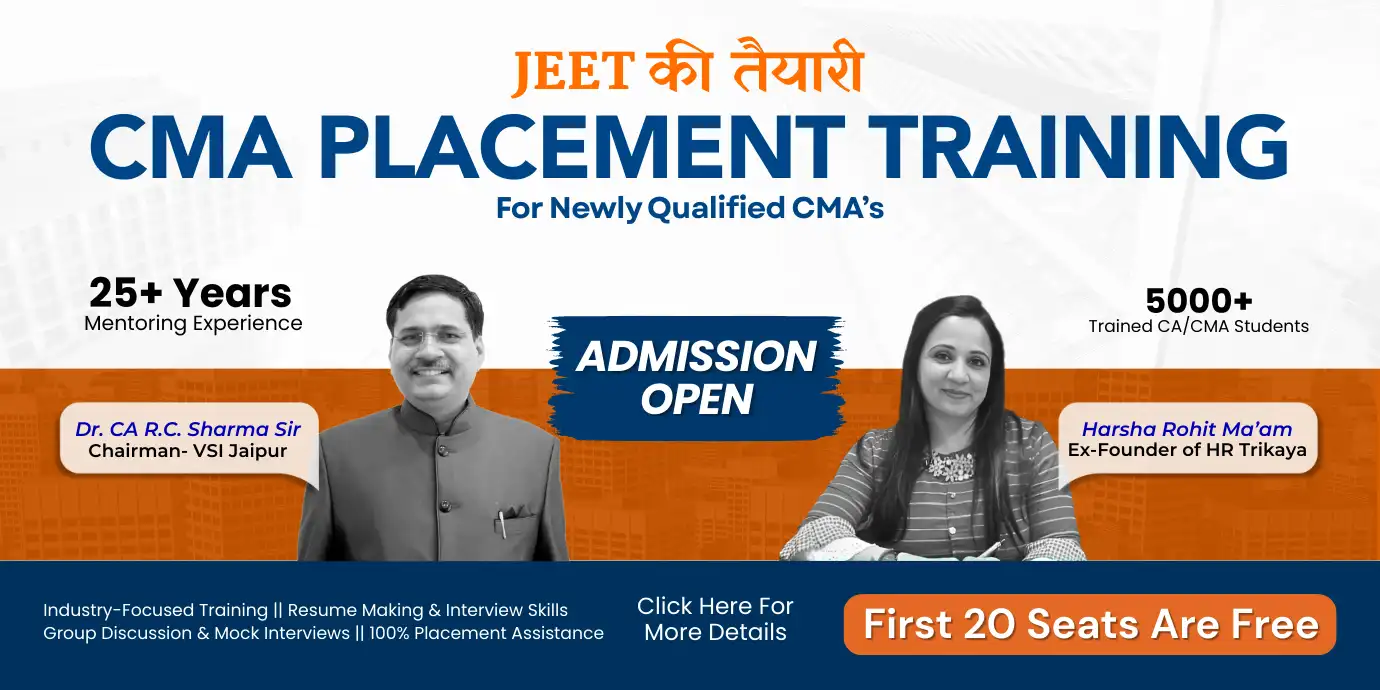 Placement & Training Programme for CMA Qualified Students