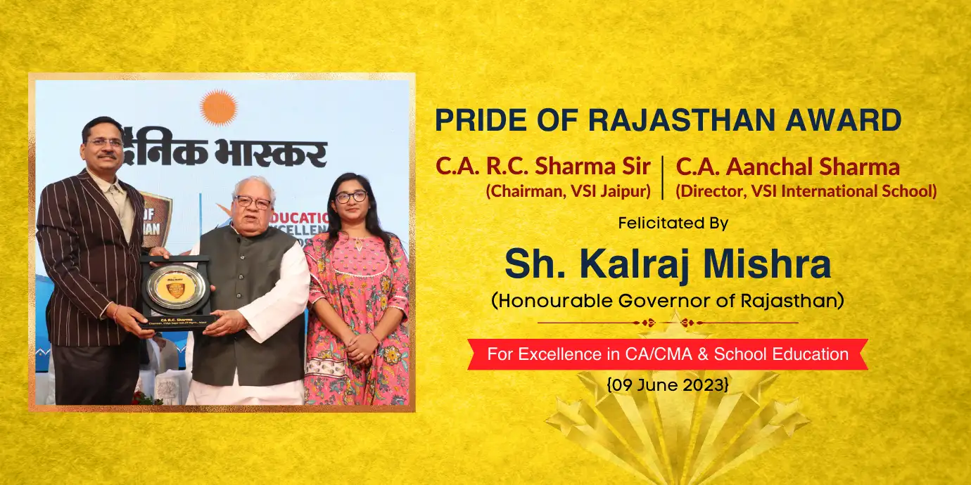 RC Sir Award - Pride of Rajasthan