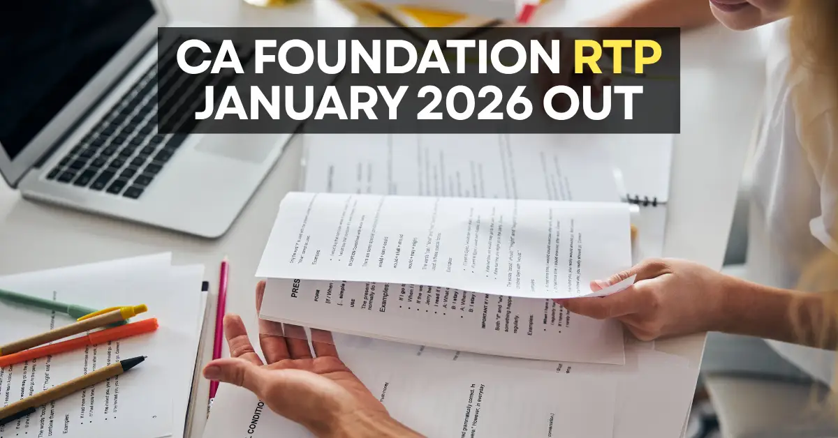 CA Foundation RTP January 2026 Out — Download ICAI Revision Test Papers PDF
