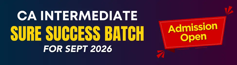 Sure Success Batch CA Intermediate for Sept. 2026