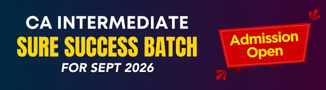 Sure Success Batch CA Intermediate for Sept. 2026