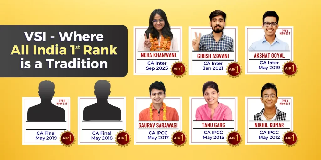 VSI Jaipur Where All India 1st Rank is a Tradition