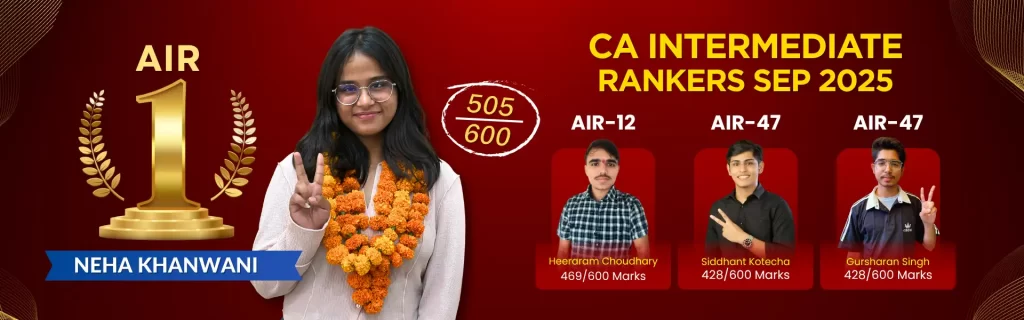 All India Rankers of CA Intermediate September 2025