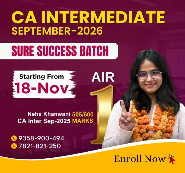 Sure Success Batch CA Intermediate for Sept. 2026