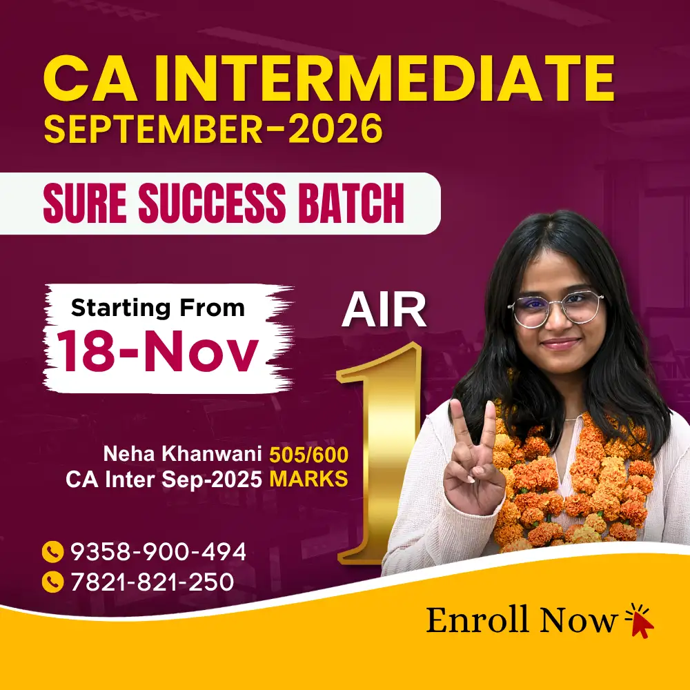 CA Intermediate Sept. 2026 Sure Success Batch