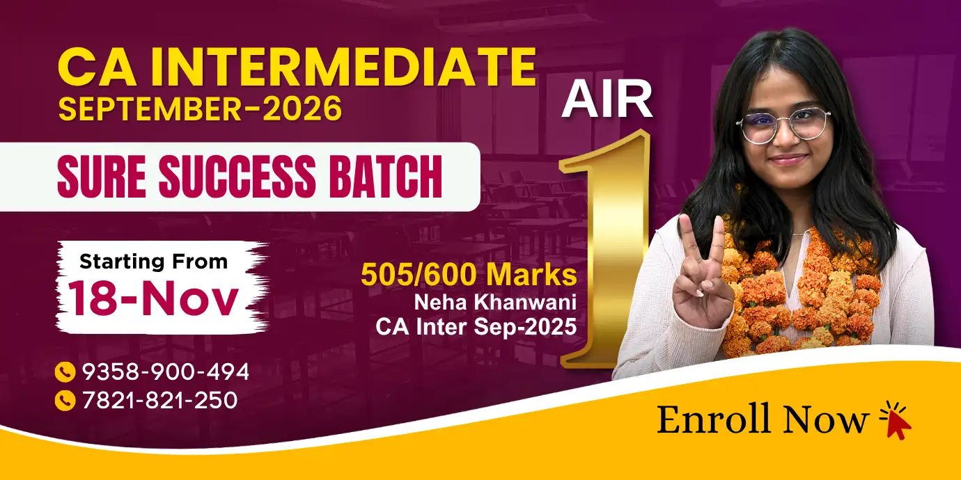 Sure Success Batch CA Intermediate for Sept. 2026