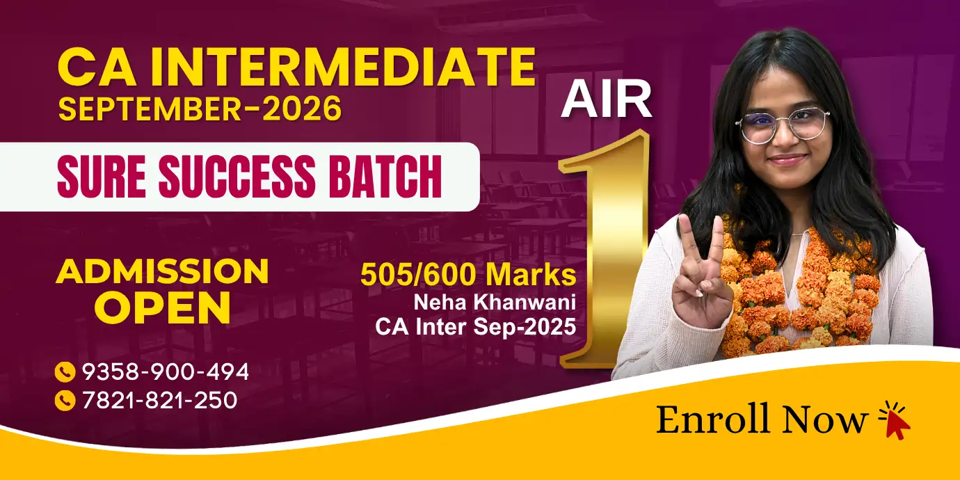 Sure Success Batch CA Intermediate for Sept. 2026