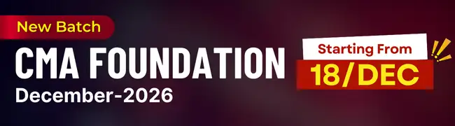 CMA Foundation Dec 2026 Batch