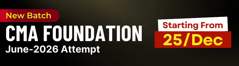 CMA Foundation June 2026 Batch
