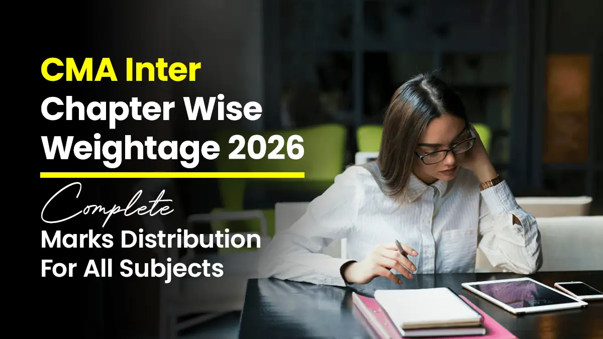 CMA Inter Chapter Wise Weightage for All Subjects