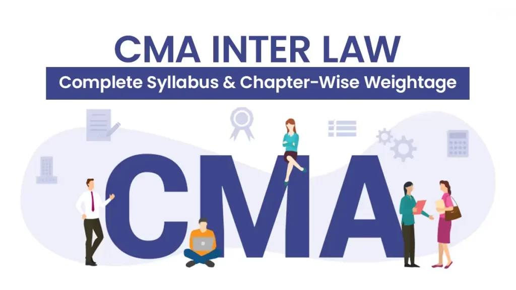 CMA Inter Law: Complete Syllabus and Chapter-Wise Weightage