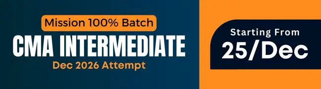 CMA Intermediate Mission 100% Batch December 2026