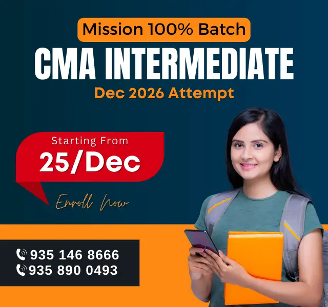 CMA Intermediate Mission 100% Batch December 2026