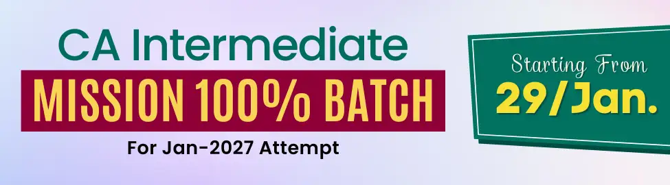 Sure Success Batch CA Intermediate for Sept. 2026