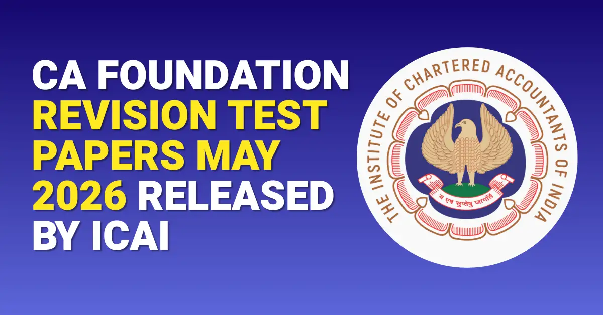 CA Foundation RTP May 2026 Released by ICAI