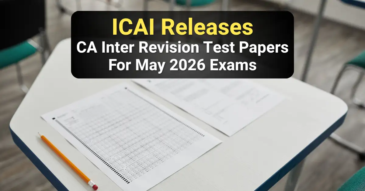 CA Inter RTP May 2026 Released by ICAI