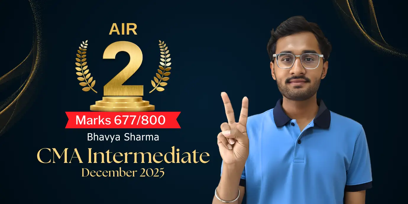 CMA Inter AIR 2 Dec 2025 Bhavya Sharma from VSI Jaipur