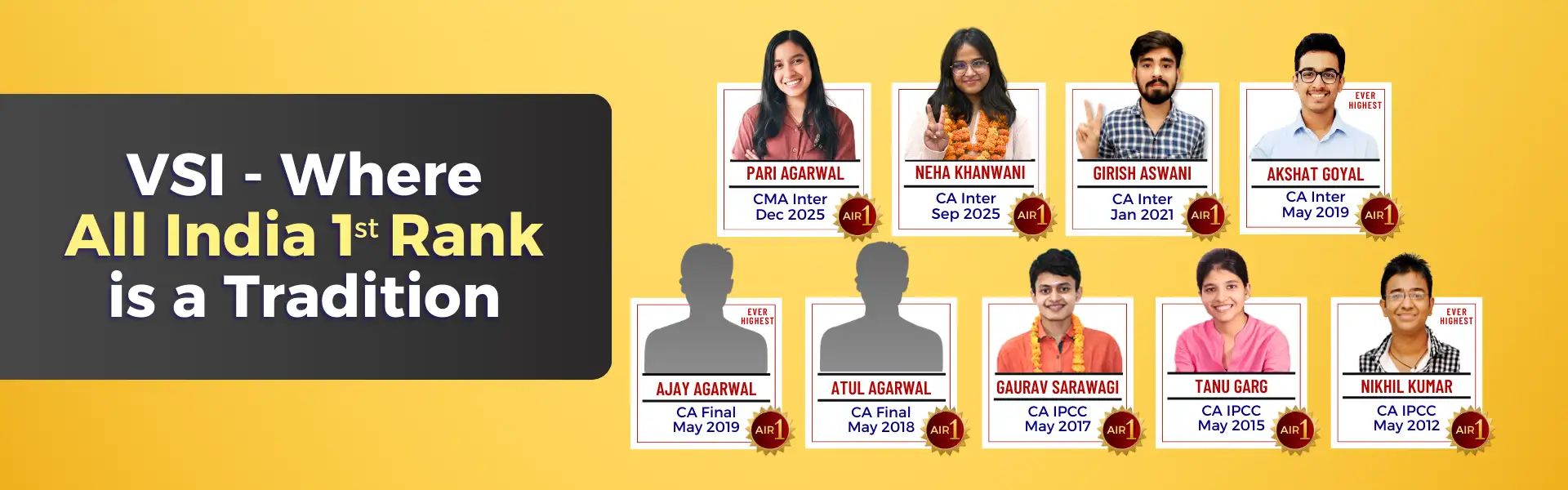 Where All India 1st Rank is a Tradition