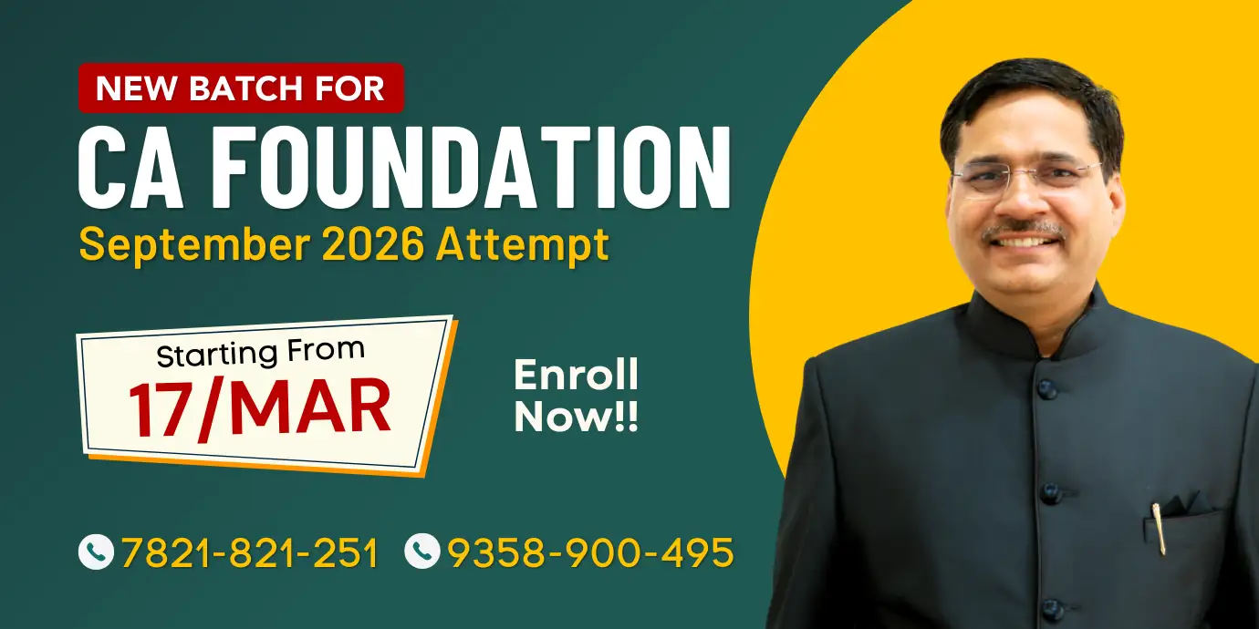 New Batch for CA Foundation May 2026