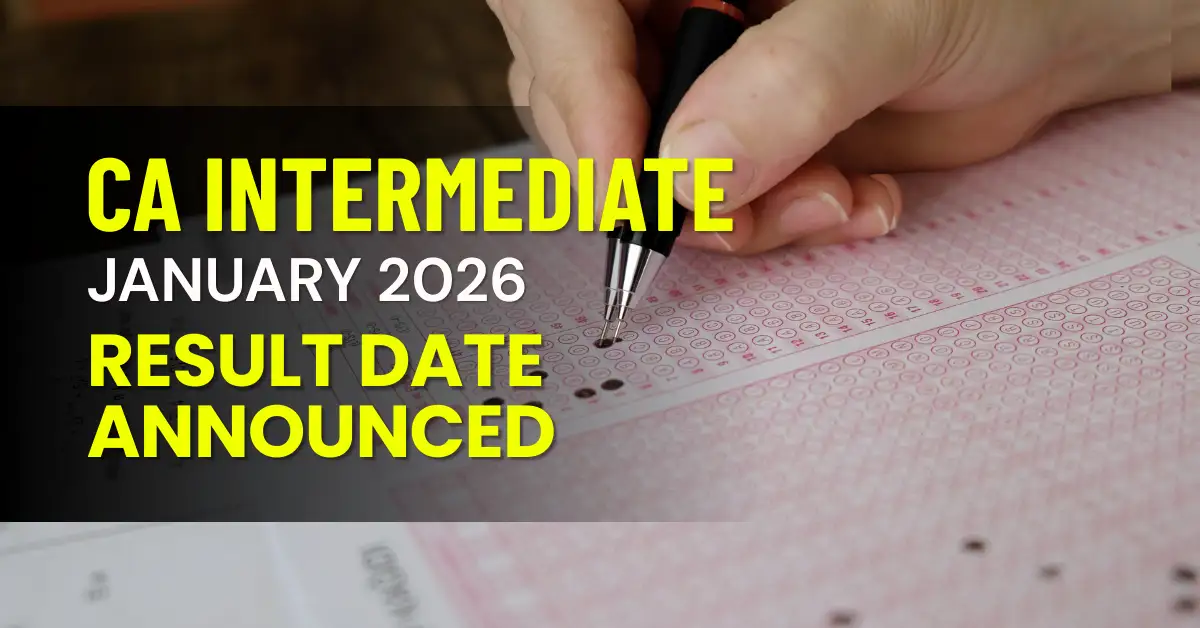 CA Inter Result Jan 2026 Date Announced by ICAI