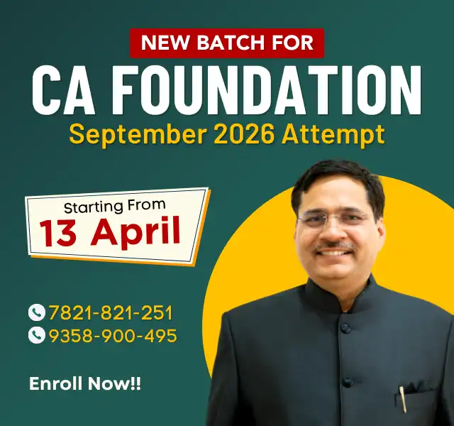 New Batch for CA Foundation Sept 2026