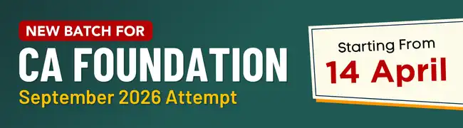 New Batch for CA Foundation Sept 2026