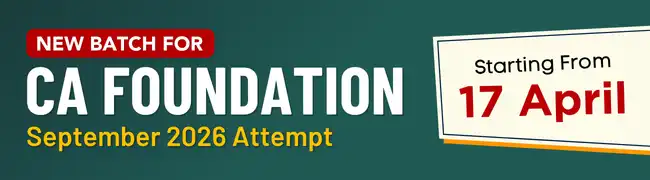 New Batch for CA Foundation Sept 2026