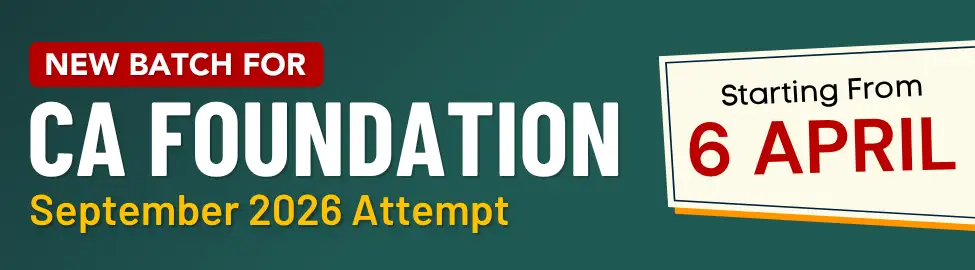 VSI CA Foundation Sept. 2026 Exams