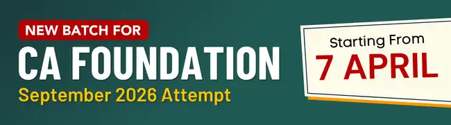 New Batch for CA Foundation Sept 2026