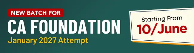 CA Foundation January 2027 Batch