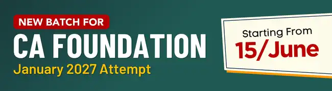 CA Foundation January 2027 Batch