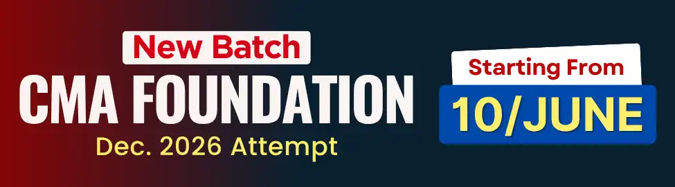 CMA Foundation Dec 2026 Batch